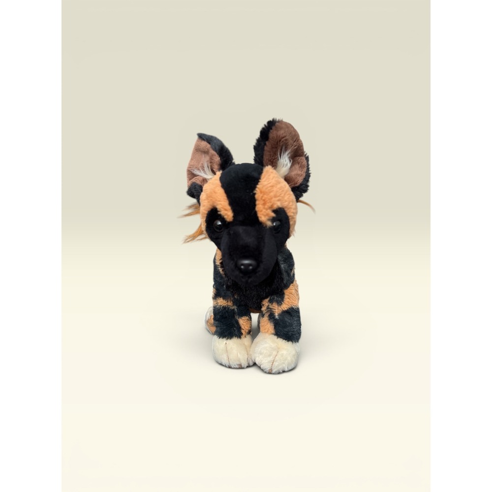 Disney Parks African Painted Dog Plush Animal Kingdom Wild Dog Spotted 12 Inch